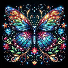 Load image into Gallery viewer, Shining Jewelry Butterfly-Full Round Diamond Painting-40x40cm

