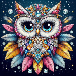 Shining Jewelry Butterfly-Full Round Diamond Painting-40x40cm