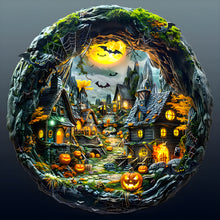 Load image into Gallery viewer, Dark Art Village-Full Round Diamond Painting-30x30cm
