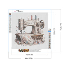 Load image into Gallery viewer, Sewing Machine-Full Round Diamond Painting-40x40cm-1526834
