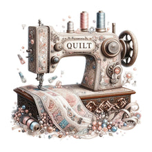 Load image into Gallery viewer, Sewing Machine-Full Round Diamond Painting-40x40cm-1526834
