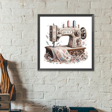 Load image into Gallery viewer, Sewing Machine-Full Round Diamond Painting-40x40cm-1526834
