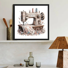 Load image into Gallery viewer, Sewing Machine-Full Round Diamond Painting-40x40cm-1526834
