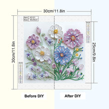 Load image into Gallery viewer, Flower-Partial Special Diamond Painting-30x30cm
