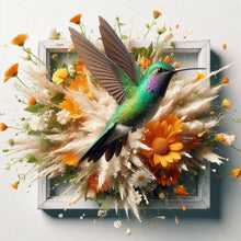 Load image into Gallery viewer, Run Out Of The Frame Hummingbird-Full Round Diamond Painting-40x40cm
