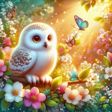 Load image into Gallery viewer, Winter Owl-Full Round Diamond Painting-30x30cm
