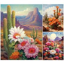Load image into Gallery viewer, Desert Cactus-Full Round Diamond Painting-30x40cm

