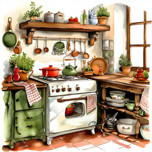 Load image into Gallery viewer, Warm Cabinet-Full Round Diamond Painting-40x40cm
