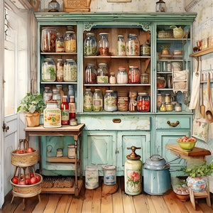 Warm Cabinet-Full Round Diamond Painting-40x40cm