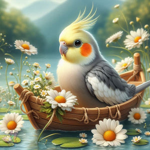 Animals And Flowers-Full Round Diamond Painting-40x40cm