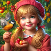 Load image into Gallery viewer, Girl-Full Round Diamond Painting-40x40cm
