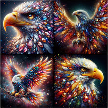 Load image into Gallery viewer, Gemstone Eagle-Full Round Diamond Painting-30x30cm

