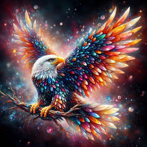 Gemstone Eagle-Full Round Diamond Painting-30x30cm