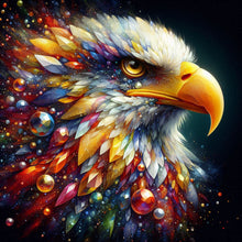 Load image into Gallery viewer, Gemstone Eagle-Full Round Diamond Painting-30x30cm

