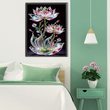 Load image into Gallery viewer, Lotus-Partial Special Diamond Painting-30x40cm

