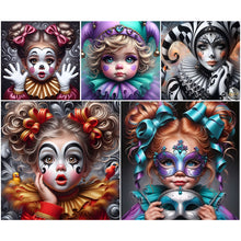 Load image into Gallery viewer, Clown Child-Full Round Diamond Painting-30x30cm
