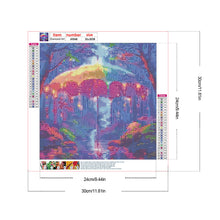 Load image into Gallery viewer, Colorful Umbrella In The Forest-Full Round Diamond Painting-30x30cm-1537067
