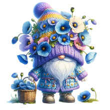 Load image into Gallery viewer, Blue Gnomes-Full Round Diamond Painting-30x30cm
