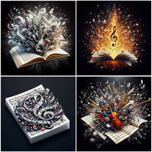 Load image into Gallery viewer, Note Book-Full Round Diamond Painting-30x30cm
