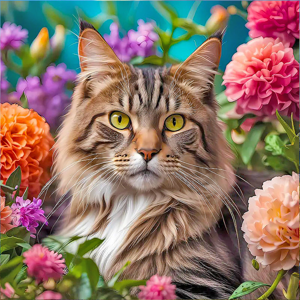 Lion-Full Round Diamond Painting-50x50cm