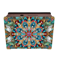 Load image into Gallery viewer, Mandala-Diamond Woodent Piggy Bank Desktop Ornament
