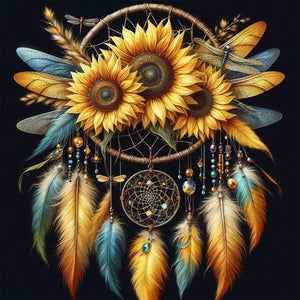 Dream Catcher-Full Round Diamond Painting-30x30cm