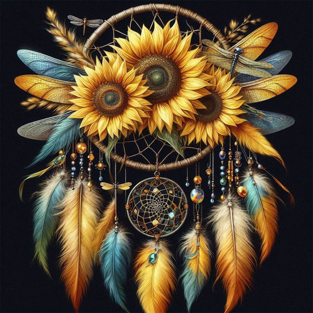 Dream Catcher-Full Round Diamond Painting-30x30cm