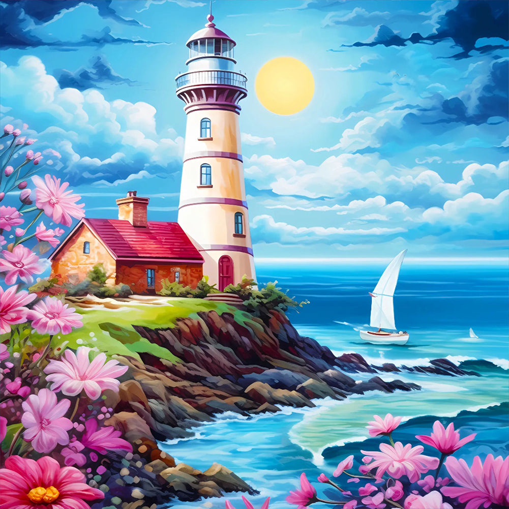 House-Full Round Diamond Painting-30x30cm