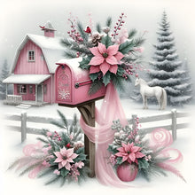 Load image into Gallery viewer, Snow House-Full Round Diamond Painting-30x30cm
