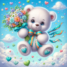Load image into Gallery viewer, Bear-Full Round Diamond Painting-30x30cm
