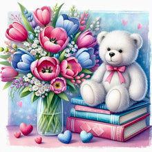 Load image into Gallery viewer, Bear-Full Round Diamond Painting-30x30cm
