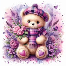 Load image into Gallery viewer, Bear-Full Round Diamond Painting-30x30cm
