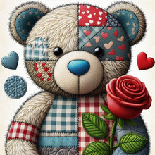Load image into Gallery viewer, Bear-Full Round Diamond Painting-30x30cm
