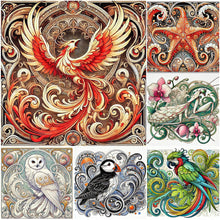 Load image into Gallery viewer, Parrot Owl-Full Round Diamond Painting-40x40cm

