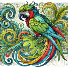 Load image into Gallery viewer, Parrot Owl-Full Round Diamond Painting-40x40cm
