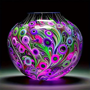 Vase-Full Round Diamond Painting-40x40cm