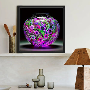 Vase-Full Round Diamond Painting-40x40cm