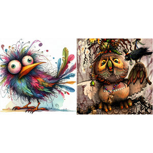 Bird-Full Round Diamond Painting-40x40cm