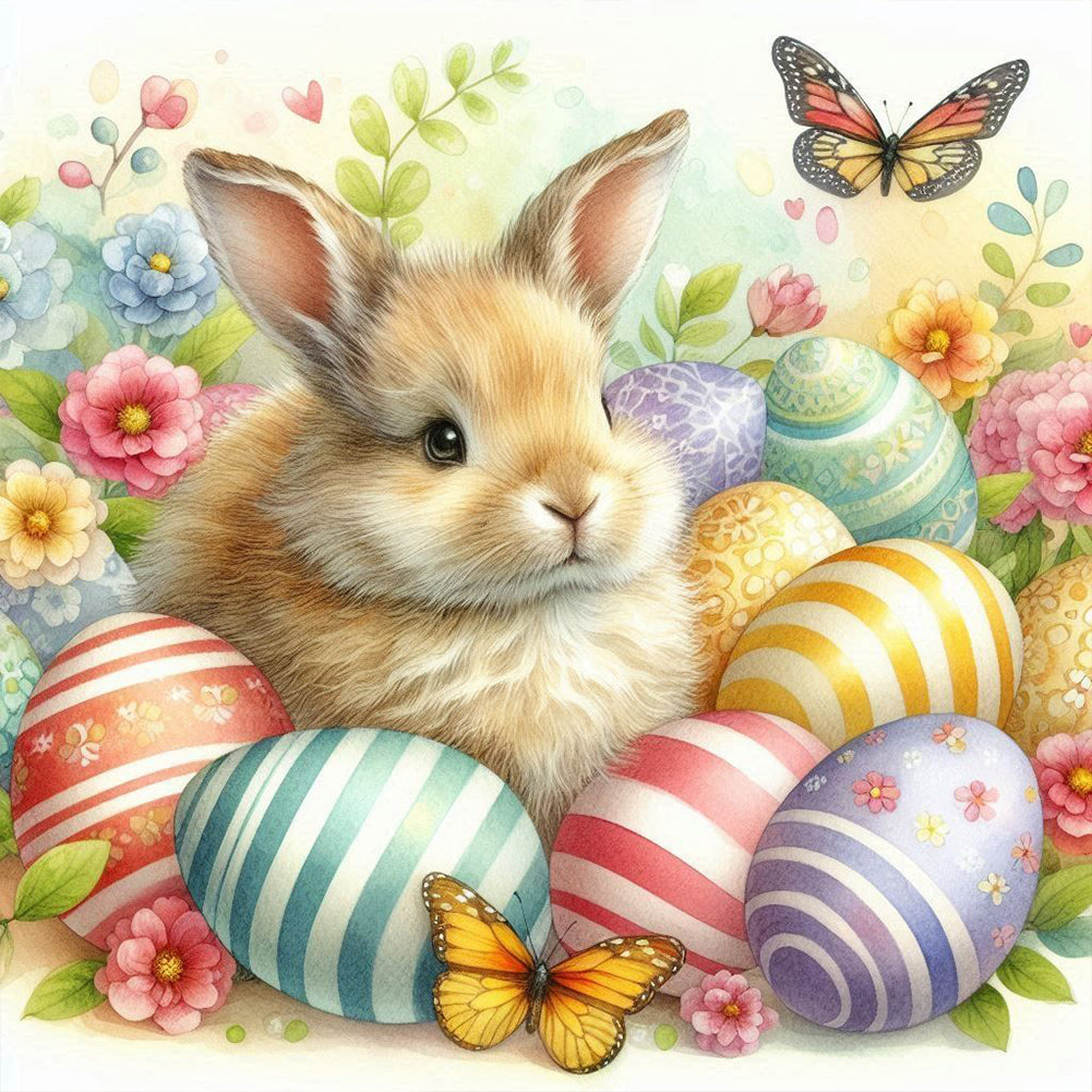 Easter-Full Round Diamond Painting-30x30cm