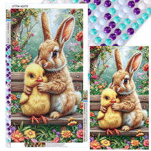 Load image into Gallery viewer, Rabbit Dog-Full Round Diamond Painting-40x70cm-Large Size

