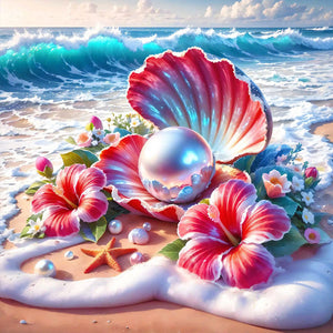 Dream Shells-Full Round Diamond Painting-30x30cm