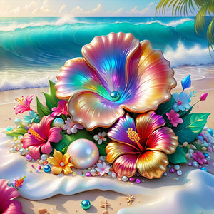 Dream Shells-Full Round Diamond Painting-30x30cm