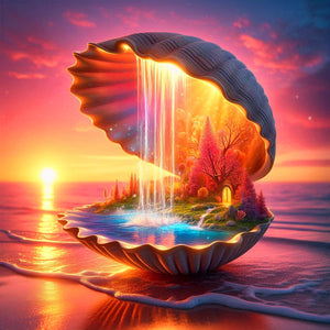 Dream Shells-Full Round Diamond Painting-30x30cm