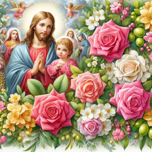 Load image into Gallery viewer, Jesus-Full Round Diamond Painting-40x40cm
