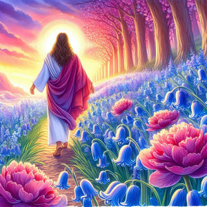 Jesus-Full Round Diamond Painting-40x40cm