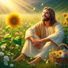 Load image into Gallery viewer, Jesus-Full Round Diamond Painting-40x40cm
