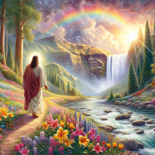 Load image into Gallery viewer, Jesus-Full Round Diamond Painting-40x40cm
