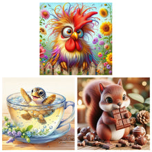 Load image into Gallery viewer, Rooster Turtle-Full Round Diamond Painting-30x30cm
