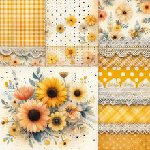 Load image into Gallery viewer, Plaid Flowers-Full Round Diamond Painting-30x30cm
