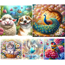 Load image into Gallery viewer, Bird-Full Round Diamond Painting-40x40cm
